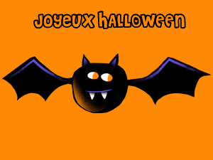 joyeux Halloween chauve-souris